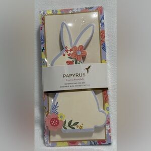 Papyrus Set of 2 Notepads with Floral Accents NIP
